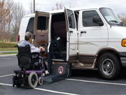 Photo of a wheelchair accessible van